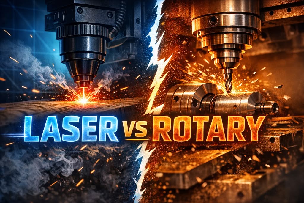 Laser vs Rotary Engraving